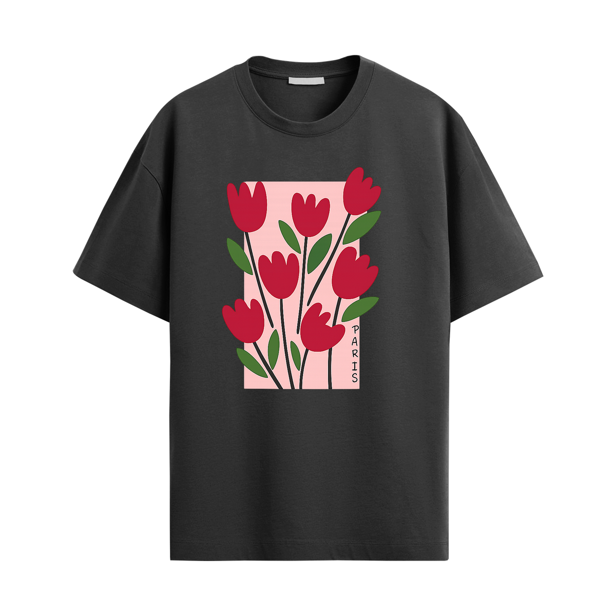 Paris Tulip Oversized Tee